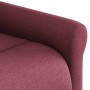 Sillón reclinable de masaje elevable tela rojo tinto en Sillones | Comprar online en Foru.es