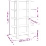 Estantería/divisor de espacios negro 100x30x160 cm de vidaXL, Librerías y estanterías - Ref: Foro24-811530, Precio: 64,51 €, ...