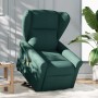 Silla de masaje reclinable de pie de tela verde oscura en Sillones | Comprar online en Foru.es
