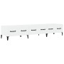 Mueble de TV madera contrachapada blanco brillo 150x34,5x30 cm de vidaXL, Muebles TV - Ref: Foro24-812651, Precio: 94,11 €, D...