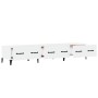 Mueble de TV madera contrachapada blanco brillo 150x34,5x30 cm de vidaXL, Muebles TV - Ref: Foro24-812651, Precio: 94,11 €, D...