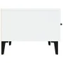 Mueble de TV madera contrachapada blanco brillo 150x34,5x30 cm de vidaXL, Muebles TV - Ref: Foro24-812651, Precio: 93,16 €, D...