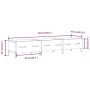 Mueble de TV madera contrachapada blanco brillo 150x34,5x30 cm de vidaXL, Muebles TV - Ref: Foro24-812651, Precio: 94,11 €, D...