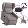 Sillón reclinable de masaje elevable tela gris taupé en Sillones | Comprar online en Foru.es