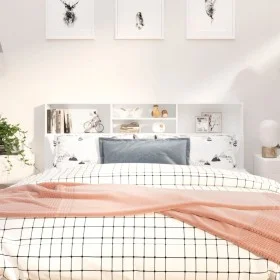 Mueble cabecero blanco 180x19x103,5 cm de vidaXL, Cabeceros y pies de cama - Ref: Foro24-811880, Precio: 71,14 €, Descuento: %