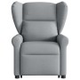 Sillón eléctrico reclinable elevable de tela gris claro en Sillones | Comprar online en Foru.es
