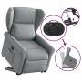 Sillón eléctrico reclinable elevable de tela gris claro en Sillones | Comprar online en Foru.es