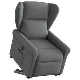 Sillón eléctrico reclinable elevable de tela gris oscuro en Sillones | Comprar online en Foru.es