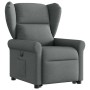Sillón eléctrico reclinable elevable de tela gris oscuro en Sillones | Comprar online en Foru.es