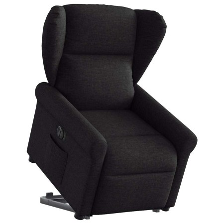 Sillón eléctrico reclinable elevable de tela negro en Sillones | Comprar online en Foru.es