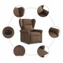 Sillón eléctrico reclinable elevable de tela marrón en Sillones | Comprar online en Foru.es