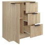 Aparador de madera contrachapada color roble Sonoma 60x30x70 cm de vidaXL, Aparadores - Ref: Foro24-811082, Precio: 86,56 €, ...