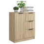 Aparador de madera contrachapada color roble Sonoma 60x30x70 cm de vidaXL, Aparadores - Ref: Foro24-811082, Precio: 86,56 €, ...