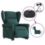 Sillón eléctrico reclinable elevable de tela verde oscuro en Sillones | Comprar online en Foru.es