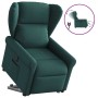 Sillón eléctrico reclinable elevable de tela verde oscuro en Sillones | Comprar online en Foru.es