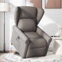 Sillón eléctrico reclinable elevable de tela gris taupe en Sillones | Comprar online en Foru.es