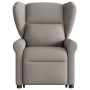 Sillón eléctrico reclinable elevable de tela gris taupe en Sillones | Comprar online en Foru.es