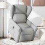 Sillón eléctrico reclinable elevable de tela gris nube en Sillones | Comprar online en Foru.es