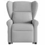 Sillón eléctrico reclinable elevable de tela gris nube en Sillones | Comprar online en Foru.es
