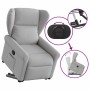 Sillón eléctrico reclinable elevable de tela gris nube en Sillones | Comprar online en Foru.es