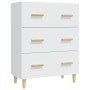 Aparador de madera contrachapada blanco 70x34x90 cm de vidaXL, Aparadores - Ref: Foro24-812150, Precio: 93,85 €, Descuento: %