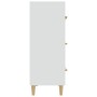 Aparador de madera contrachapada blanco 70x34x90 cm de vidaXL, Aparadores - Ref: Foro24-812150, Precio: 93,85 €, Descuento: %