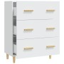 Aparador de madera contrachapada blanco 70x34x90 cm de vidaXL, Aparadores - Ref: Foro24-812150, Precio: 93,85 €, Descuento: %