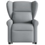 Sillón de masaje eléctrico reclinable elevable tela gris claro en Sillones | Comprar online en Foru.es