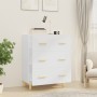 Aparador de madera contrachapada blanco 70x34x90 cm de vidaXL, Aparadores - Ref: Foro24-812150, Precio: 93,85 €, Descuento: %