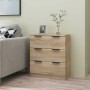 Aparador de madera contrachapada color roble Sonoma 60x30x70 cm de vidaXL, Aparadores - Ref: Foro24-811073, Precio: 80,60 €, ...