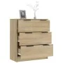 Sideboard aus Sonoma-Eichensperrholz, 60 x 30 x 70 cm von vidaXL, Sideboards - Ref: Foro24-811073, Preis: 79,65 €, Rabatt: %