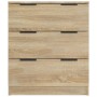 Aparador de madera contrachapada color roble Sonoma 60x30x70 cm de vidaXL, Aparadores - Ref: Foro24-811073, Precio: 80,60 €, ...