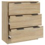 Aparador de madera contrachapada color roble Sonoma 60x30x70 cm de vidaXL, Aparadores - Ref: Foro24-811073, Precio: 80,60 €, ...
