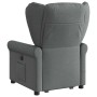 Sillón de masaje eléctrico reclinable elevable tela gris oscuro en Sillones | Comprar online en Foru.es