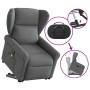 Sillón de masaje eléctrico reclinable elevable tela gris oscuro en Sillones | Comprar online en Foru.es