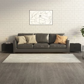 Mesa de centro con patas de metal 2 unidades negro 50x50x40 cm de vidaXL, Mesas de centro - Ref: Foro24-812729, Precio: 65,56...