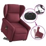 Sillón de masaje eléctrico reclinable elevable tela rojo tinto en Sillones | Comprar online en Foru.es