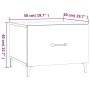 Mesa de centro con patas de metal 2 unidades negro 50x50x40 cm de vidaXL, Mesas de centro - Ref: Foro24-812729, Precio: 65,56...