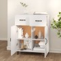 Aparador de madera de ingeniería blanco 69,5x34x90 cm de vidaXL, Aparadores - Ref: Foro24-812195, Precio: 81,13 €, Descuento: %