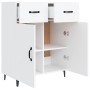 Aparador de madera de ingeniería blanco 69,5x34x90 cm de vidaXL, Aparadores - Ref: Foro24-812195, Precio: 81,13 €, Descuento: %