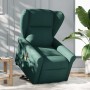 Sillón masaje eléctrico reclinable elevable tela verde oscuro en Sillones | Comprar online en Foru.es