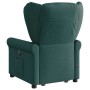 Sillón masaje eléctrico reclinable elevable tela verde oscuro en Sillones | Comprar online en Foru.es