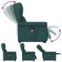 Sillón masaje eléctrico reclinable elevable tela verde oscuro en Sillones | Comprar online en Foru.es