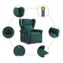 Sillón masaje eléctrico reclinable elevable tela verde oscuro en Sillones | Comprar online en Foru.es