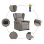 Sillón de masaje eléctrico reclinable elevable tela taupé en Sillones | Comprar online en Foru.es