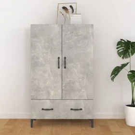 Aparador de madera contrachapada gris hormigón 70x31x115 cm de vidaXL, Aparadores - Ref: Foro24-812541, Precio: 76,53 €, Desc...