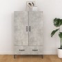 Aparador de madera contrachapada gris hormigón 70x31x115 cm de vidaXL, Aparadores - Ref: Foro24-812541, Precio: 80,43 €, Desc...