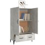 Aparador de madera contrachapada gris hormigón 70x31x115 cm de vidaXL, Aparadores - Ref: Foro24-812541, Precio: 80,43 €, Desc...