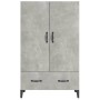 Aparador de madera contrachapada gris hormigón 70x31x115 cm de vidaXL, Aparadores - Ref: Foro24-812541, Precio: 80,43 €, Desc...