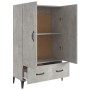 Aparador de madera contrachapada gris hormigón 70x31x115 cm de vidaXL, Aparadores - Ref: Foro24-812541, Precio: 80,43 €, Desc...